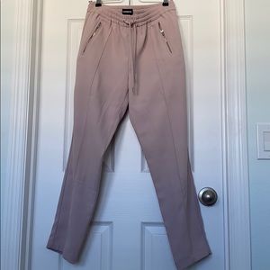 Express Mid Rise Ankle Pant Mauve work Pants Small
